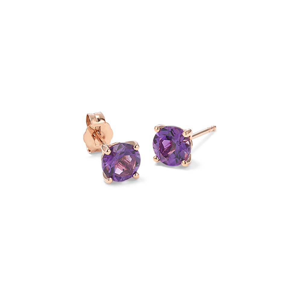 6mm Amethyst Studs