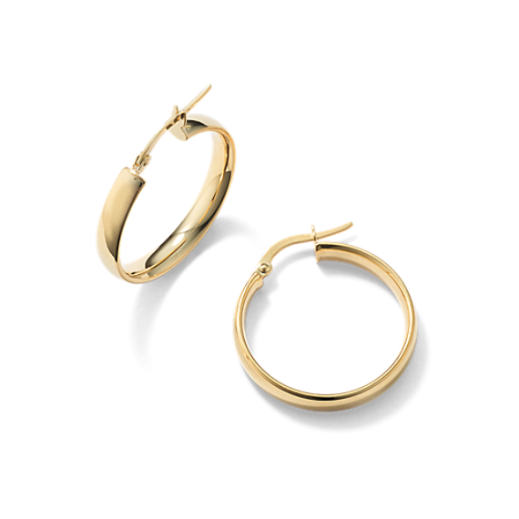Risa Medium 14K Yellow Gold Hoops