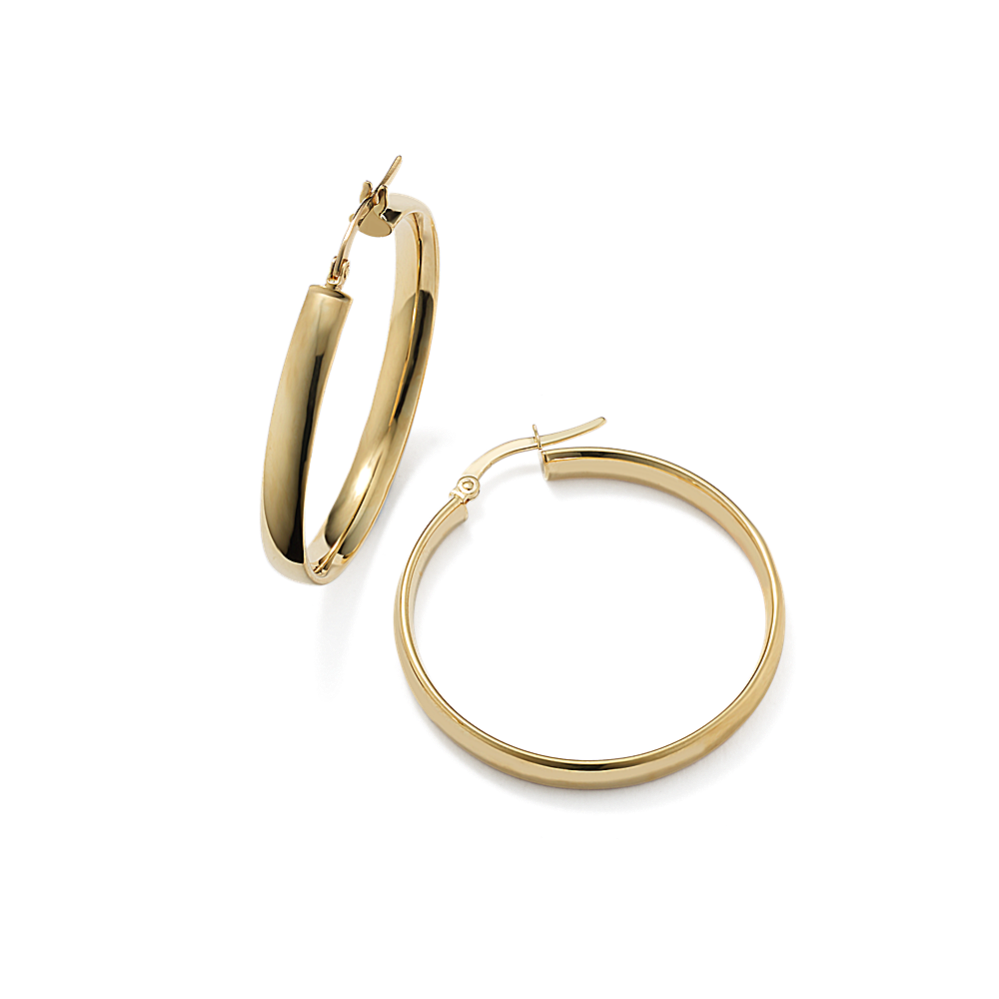 Risa Large 14K Yellow Gold Hoops