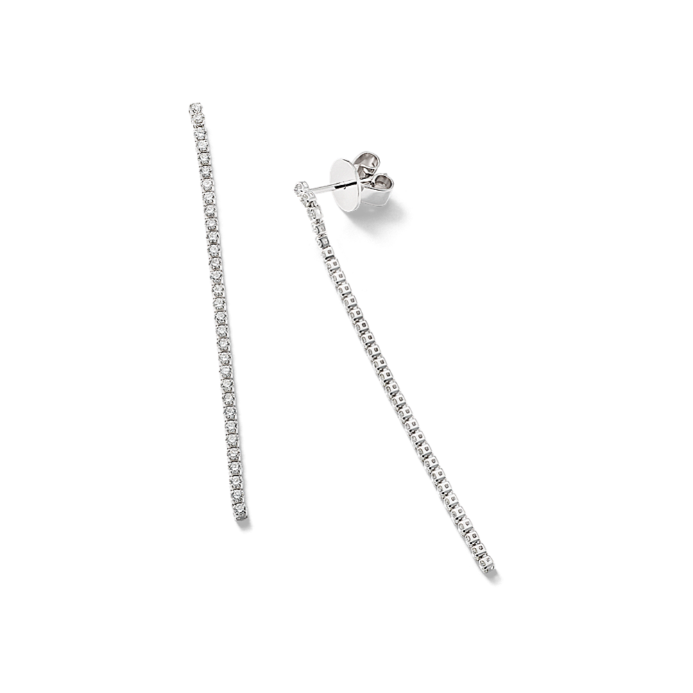 Waterfall Diamond Tennis Earrings