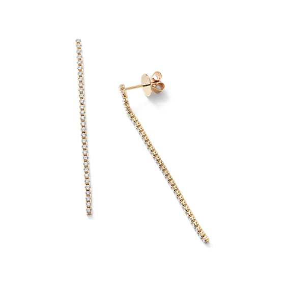 Waterfall Diamond Tennis Earrings