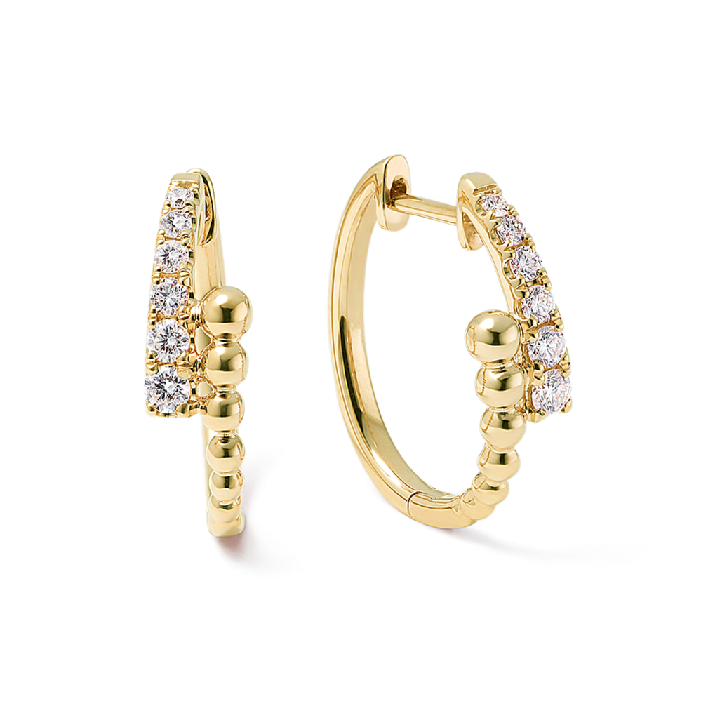 Diamond Pave Bypass Hoops