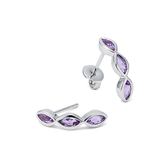 Wavelength Amethyst Earrings