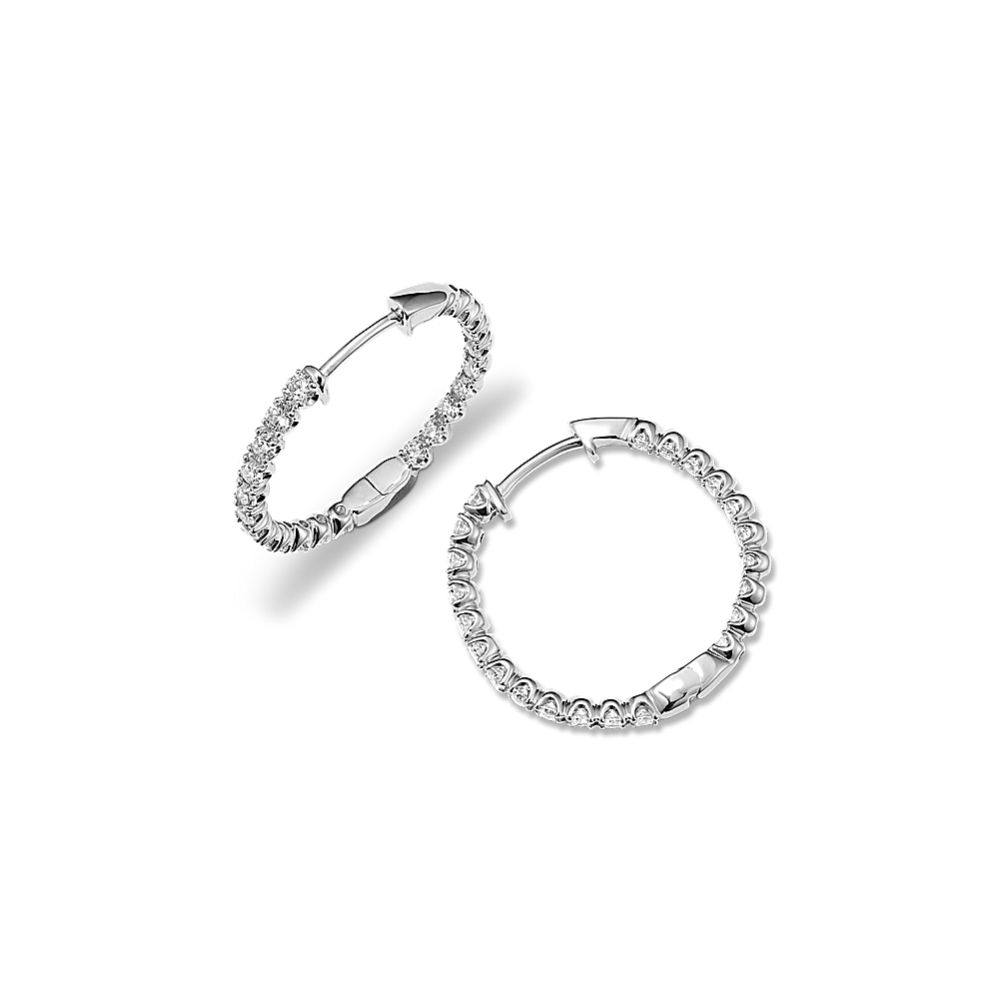 Ellie Inside-Out 1 tcw Lab-Grown Diamond Hoops