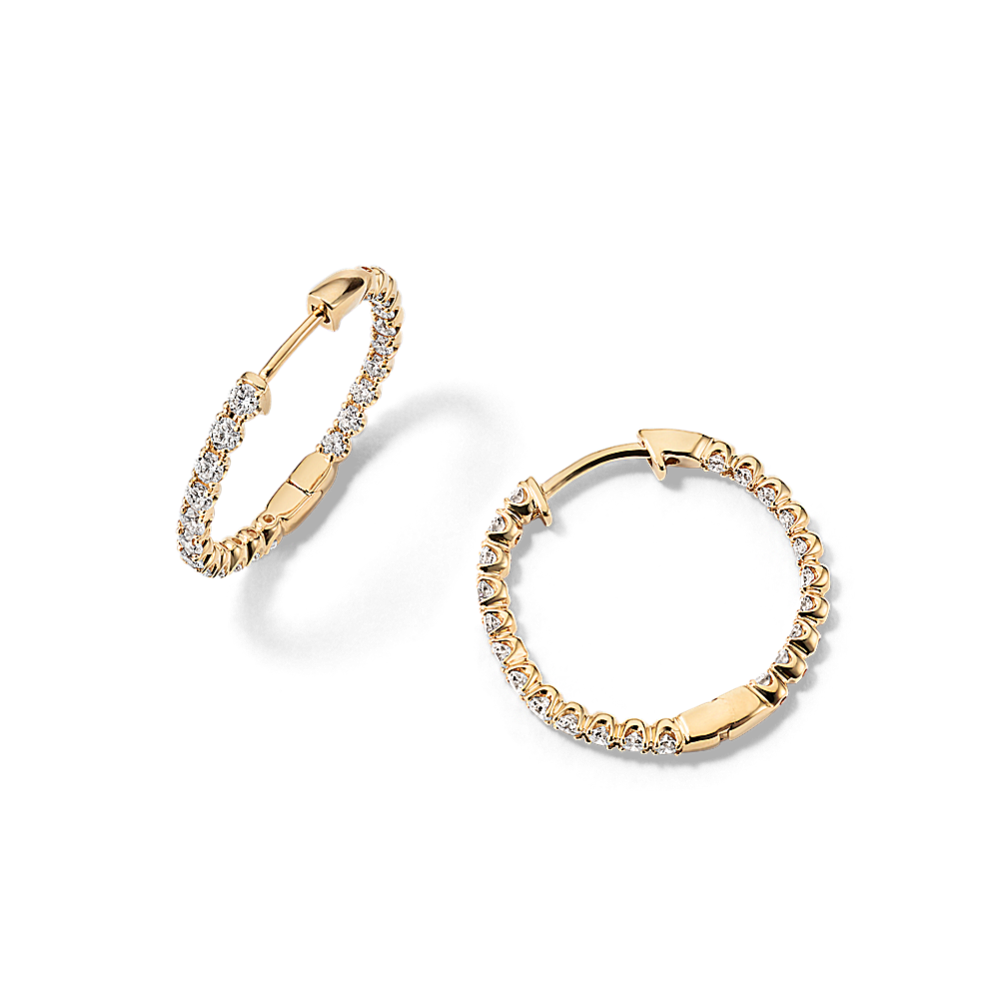 Ellie Inside-Out 1 tcw Lab-Grown Diamond Hoops