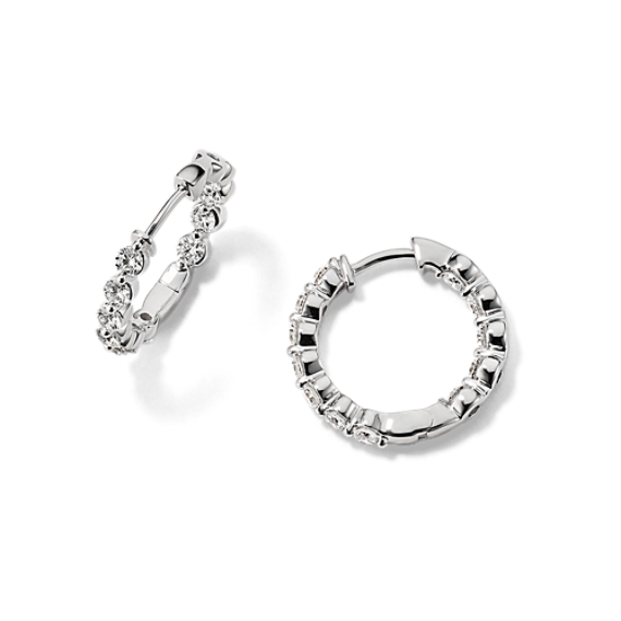 Lucia Inside-Out 2 tcw Lab-Grown Diamond Hoops