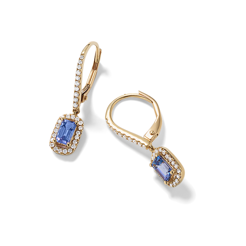 Azula Tanzanite & Diamond Earrings