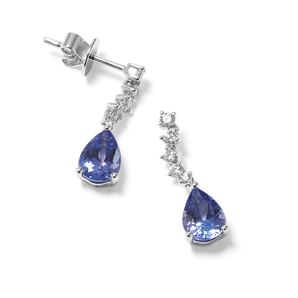 Monsoon Tanzanite & Diamond Earrings