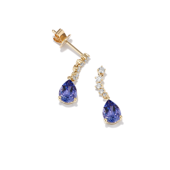 Monsoon Tanzanite & Diamond Earrings