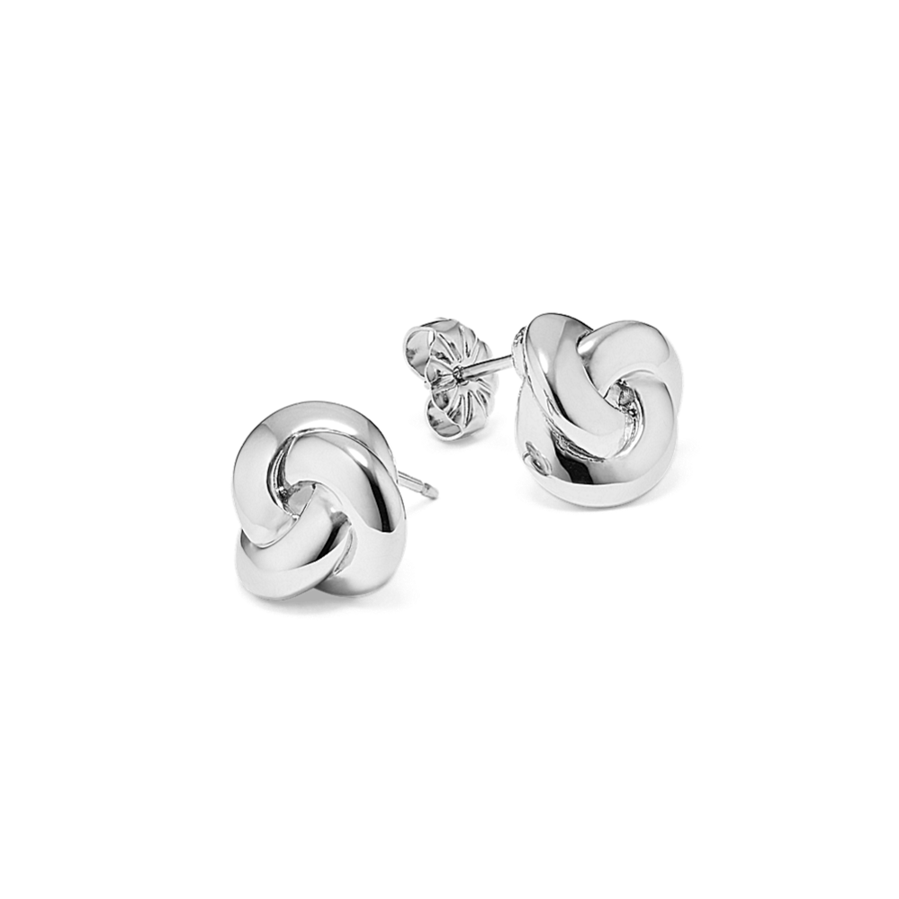 Knotted Sterling Silver Earrings