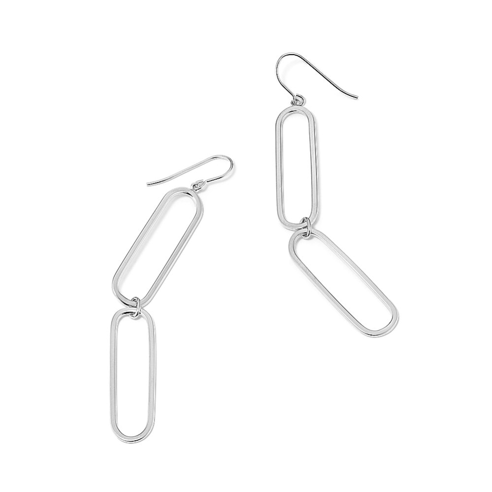 Sterling Silver Link Earrings 