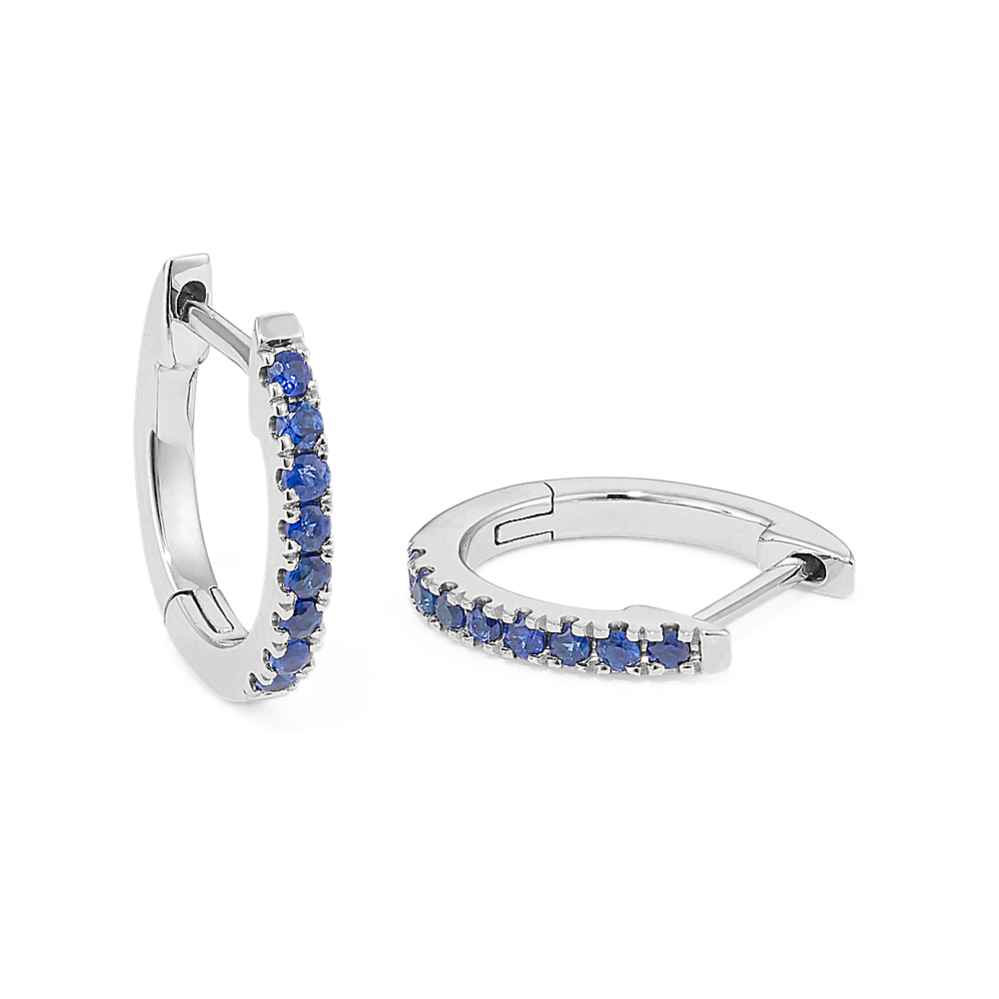 Ziva Sapphire Huggie Hoops