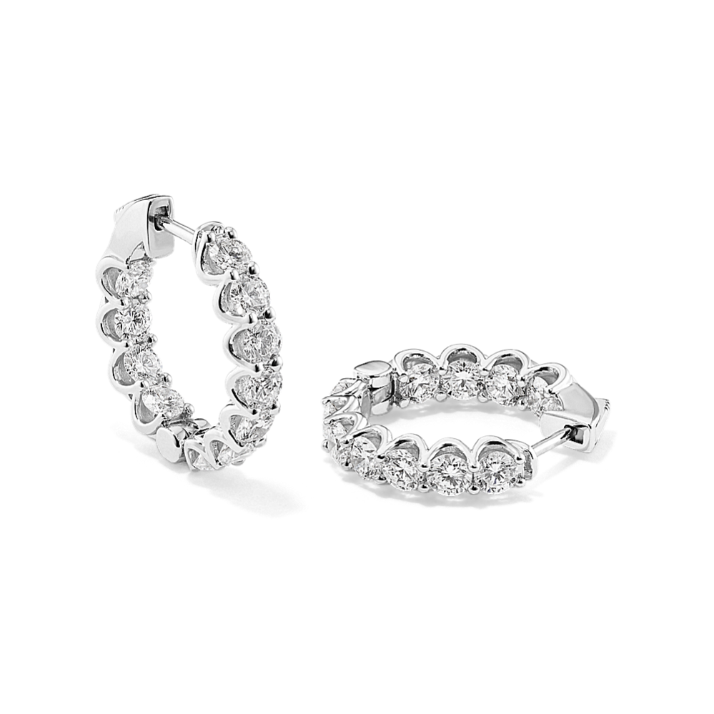 Ellie Inside-Out 3 1/2 tcw Lab-Grown Diamond Hoops
