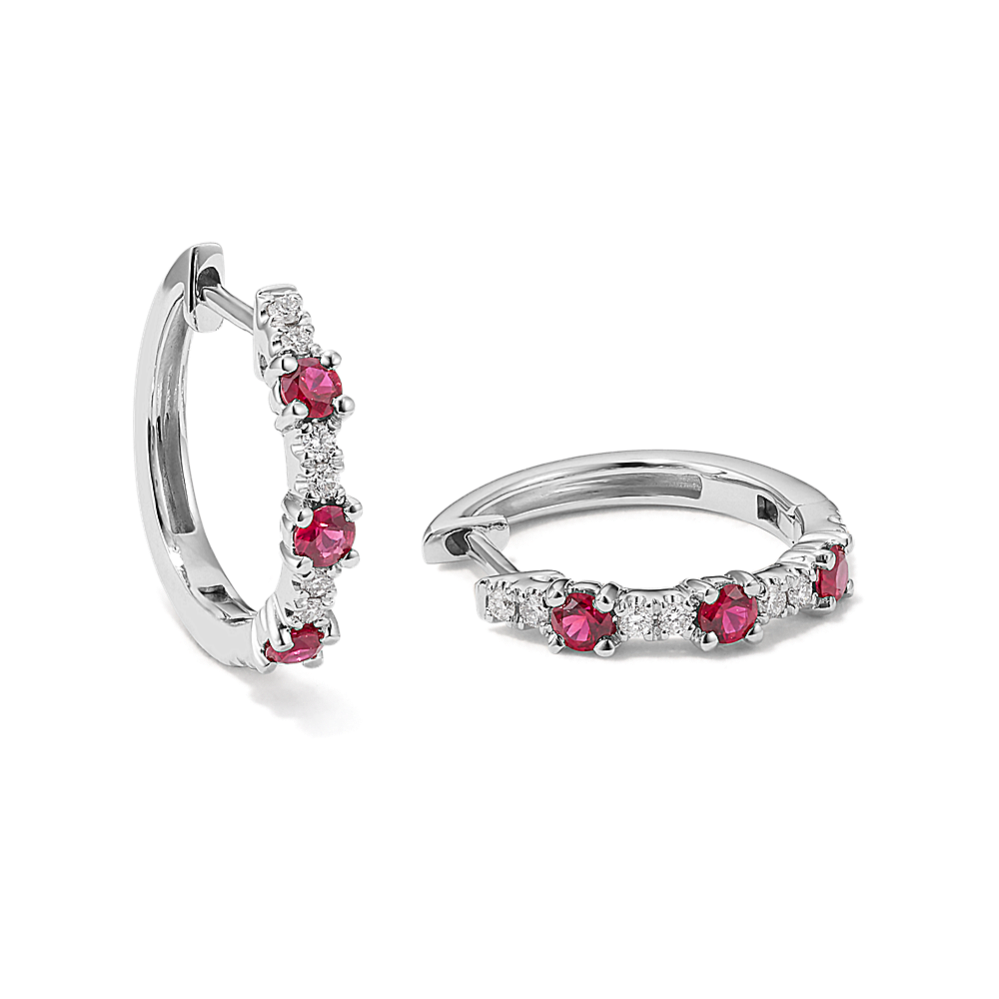 Romy Ruby & Diamond Hoops