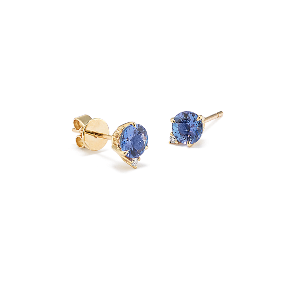 Bondi Tanzanite & Diamond Studs