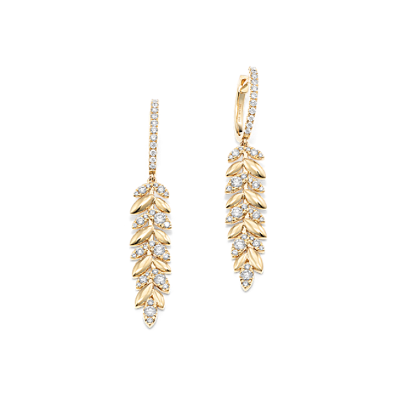 Laurel Diamond Drop Earrings