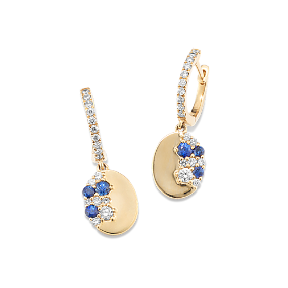 Bloom Sapphire & Diamond Drop Earrings