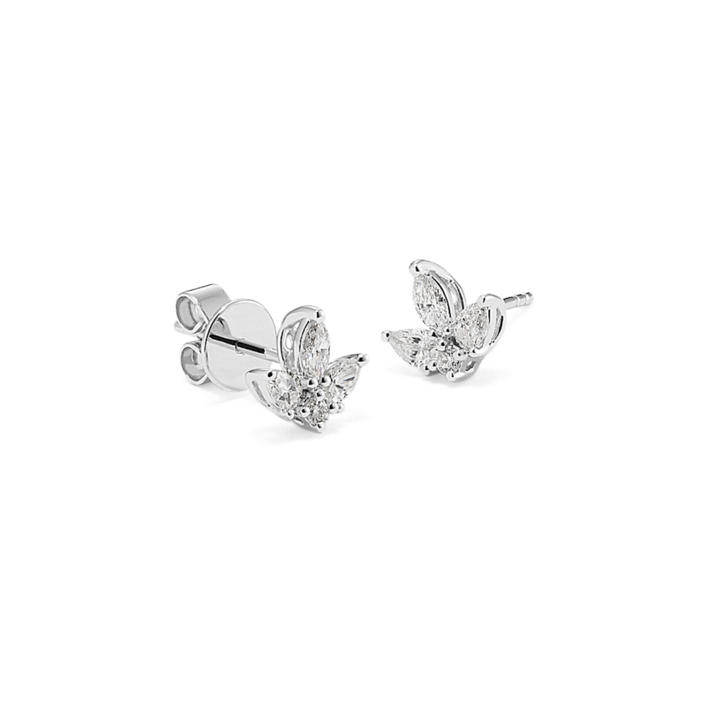 Diamond Petal Earrings