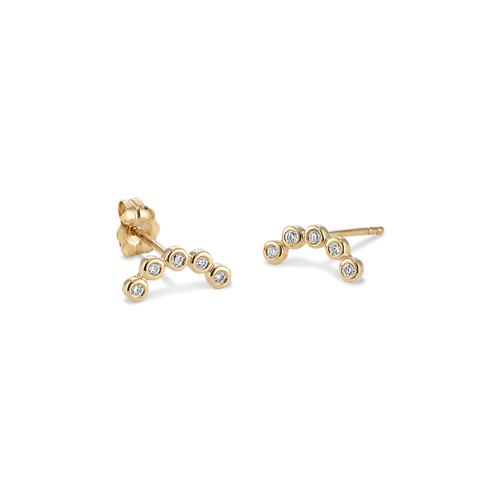 Arched Diamond Earrings
