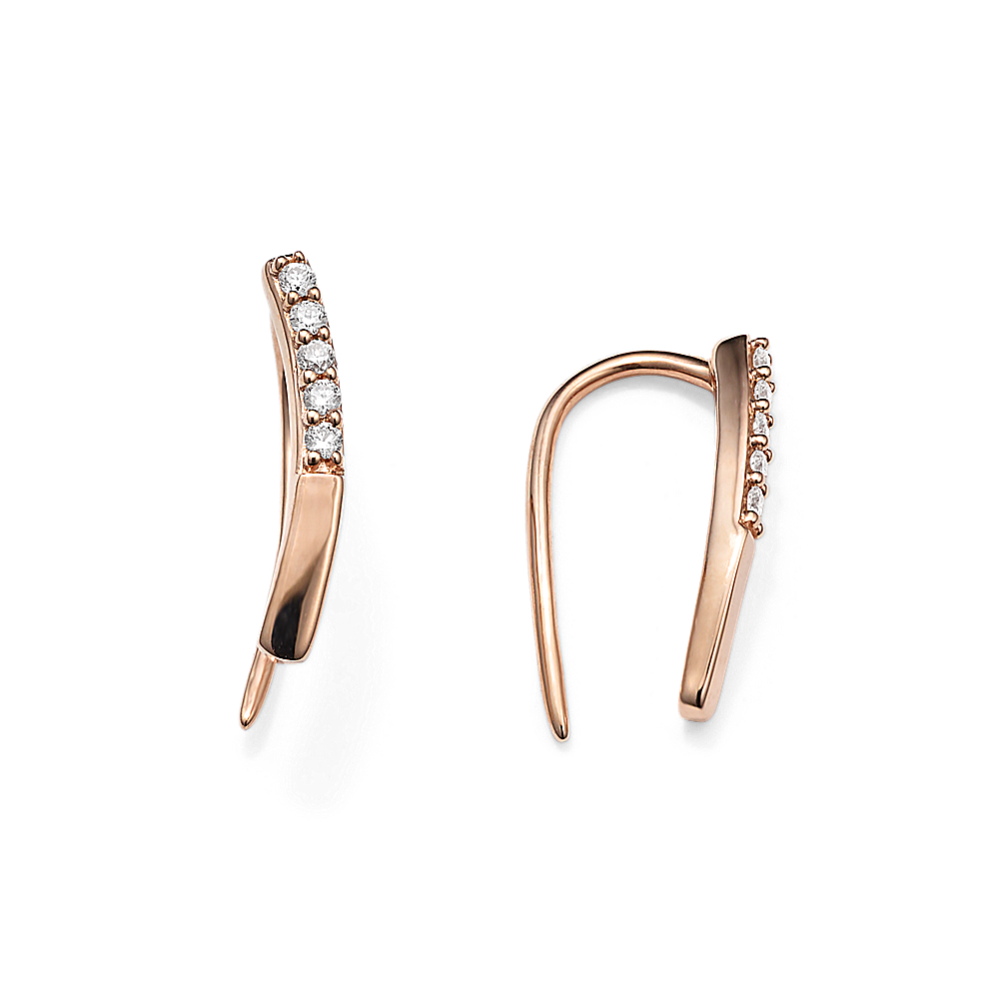 Diamond Pave Climber Earrings