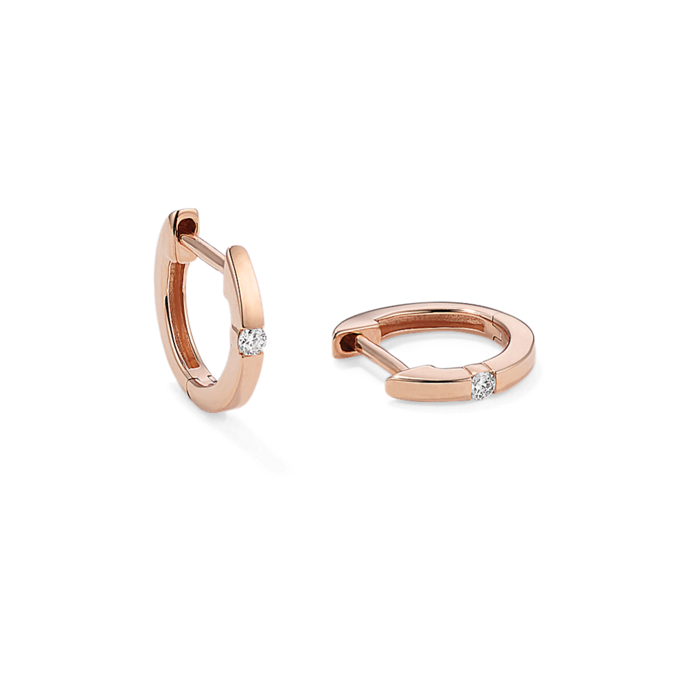 Isa 0.04 tcw Diamond Huggie Hoops