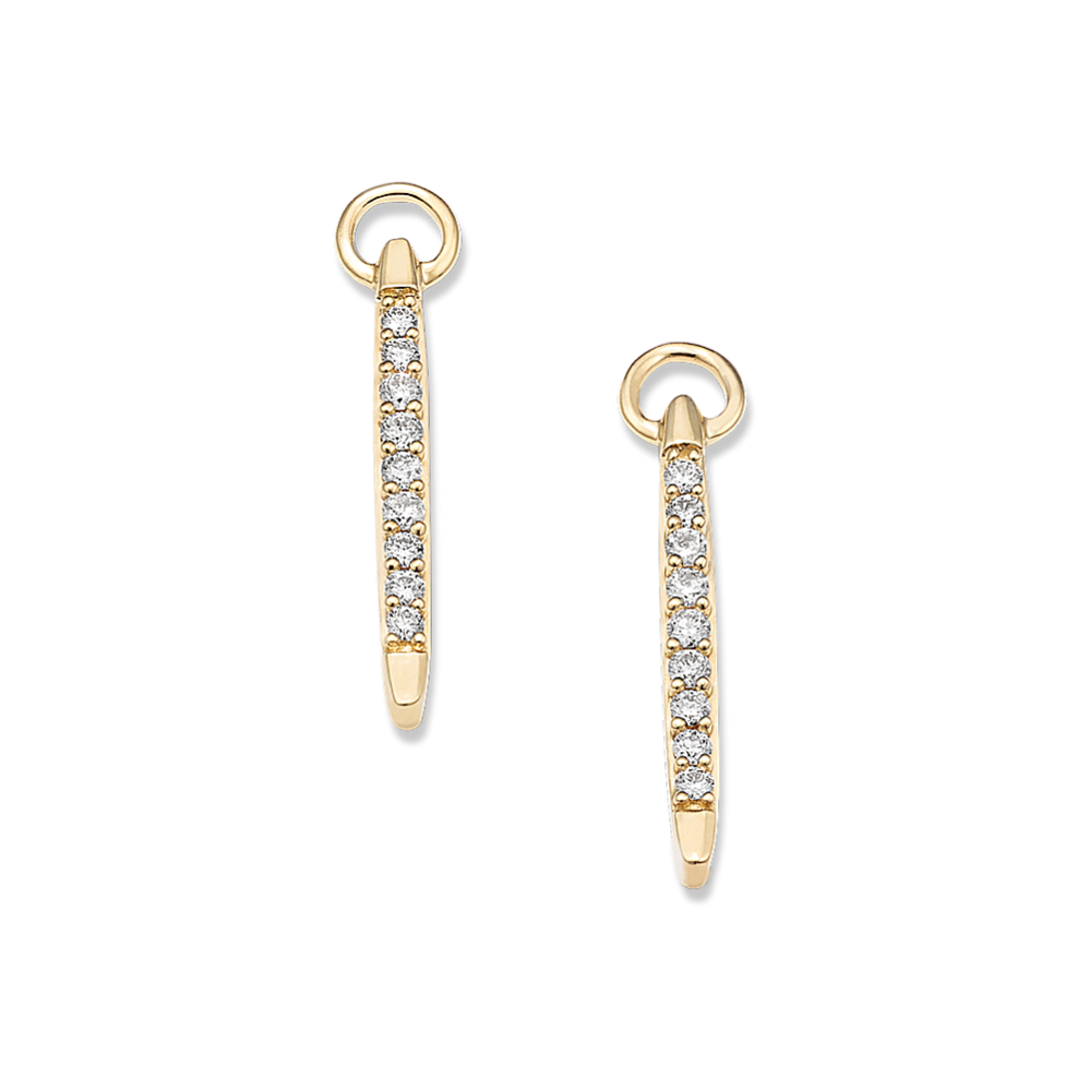 Diamond Bar Earring Charms