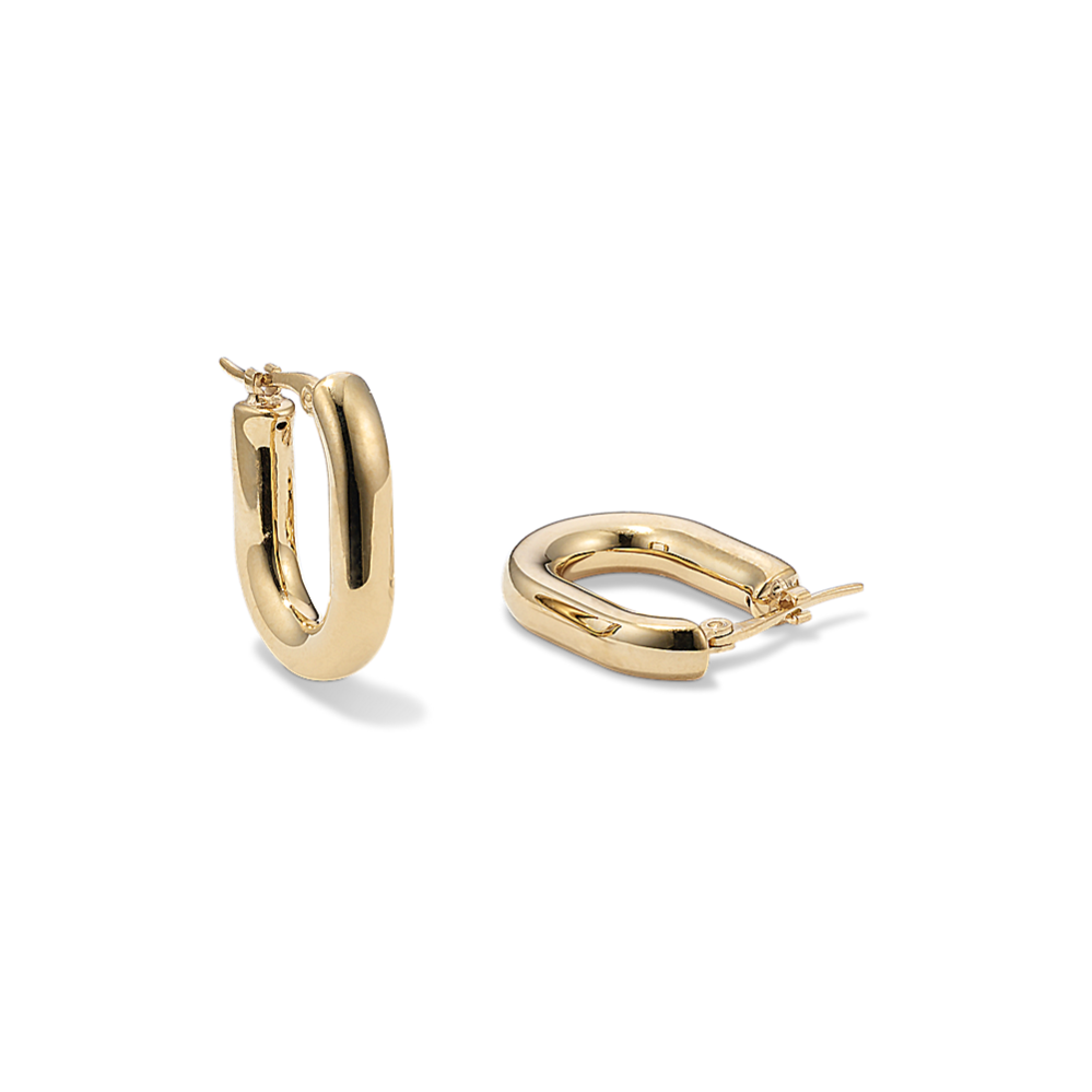 14K Yellow Gold U-Hoops