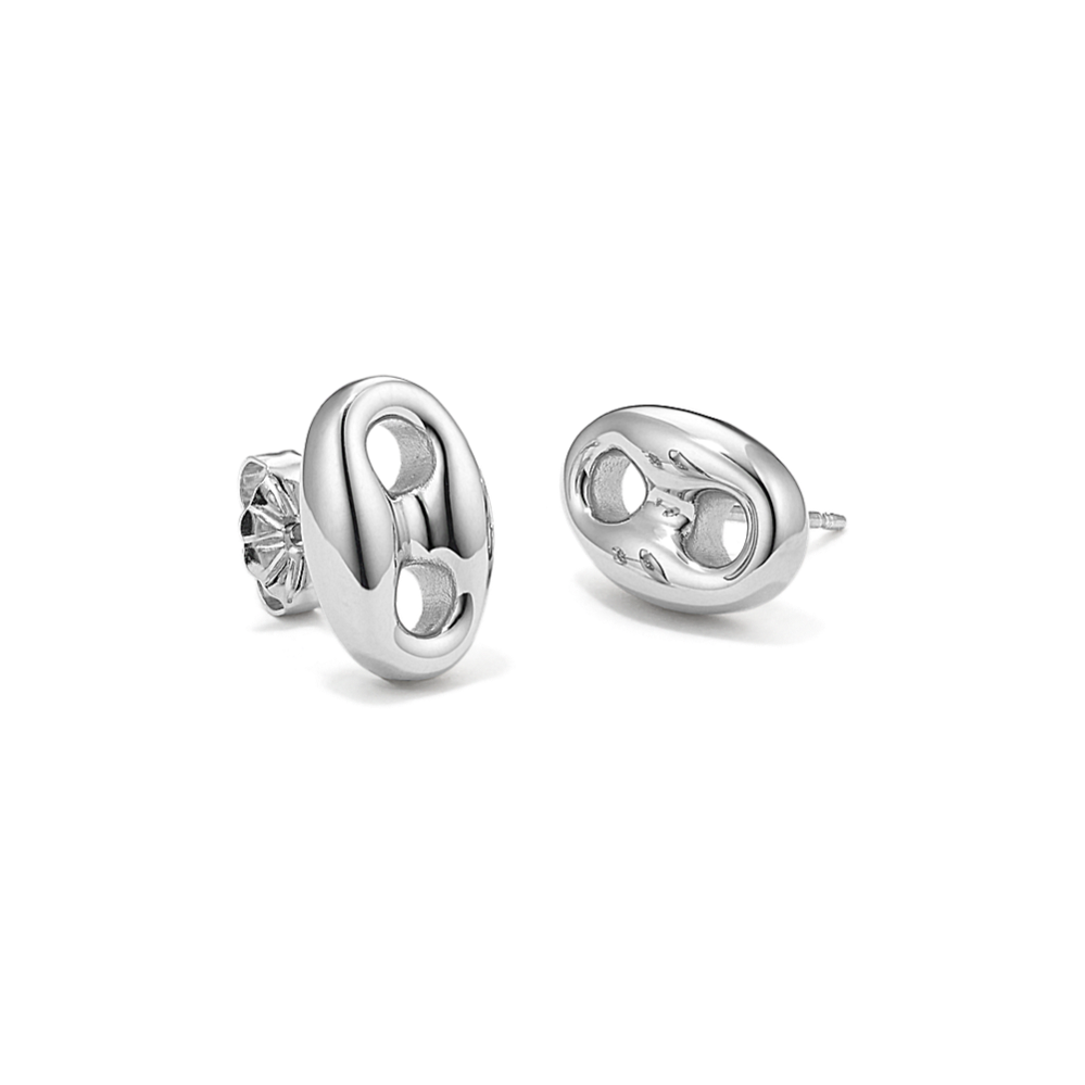 Sterling Silver Mariner Link Earrings