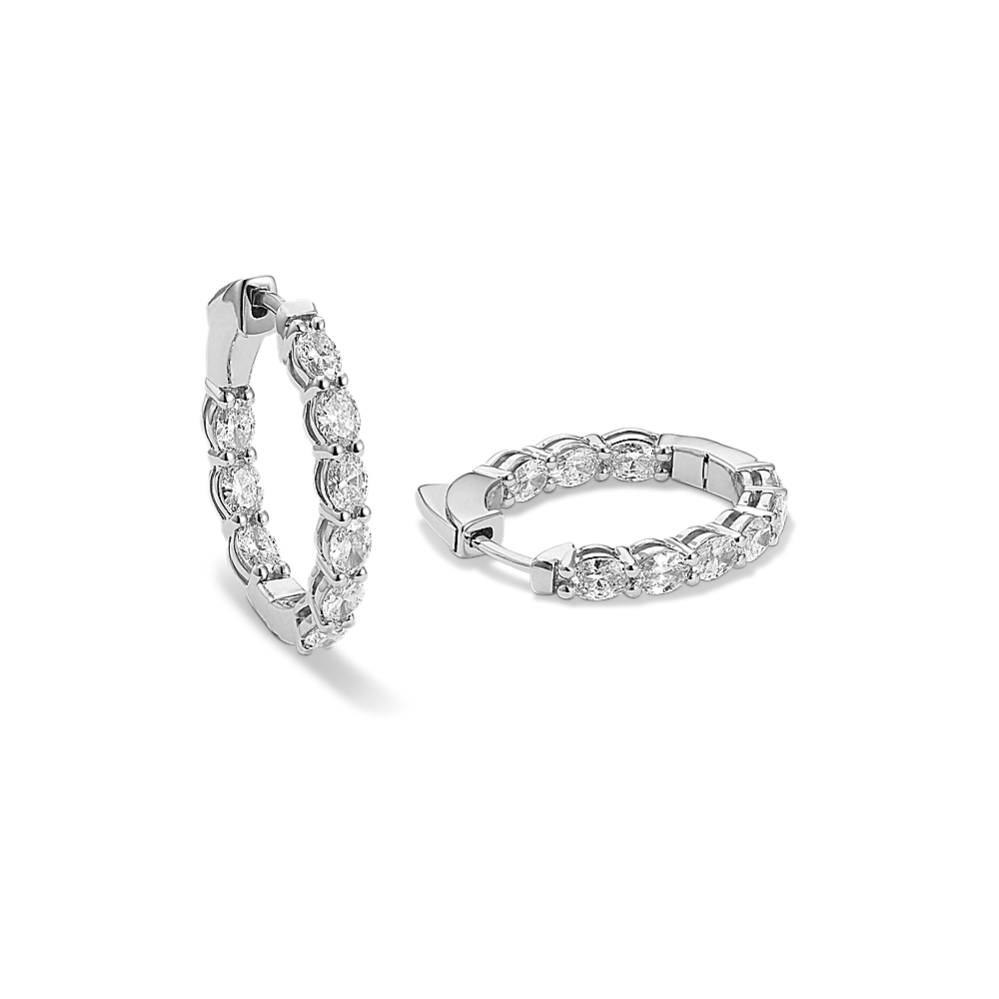 Davina Inside-Out 2 ct Lab-Grown Diamond Hoops