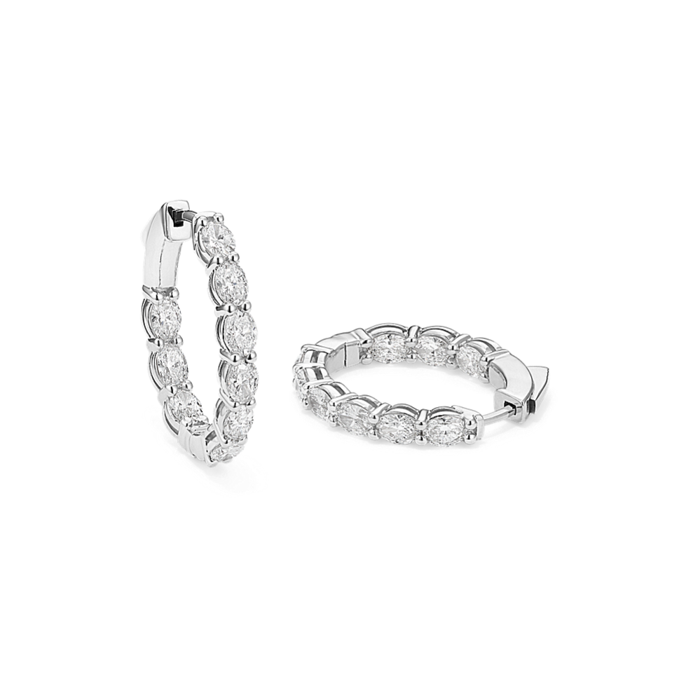 Davina Inside-Out 3 ct Lab-Grown Diamond Hoops