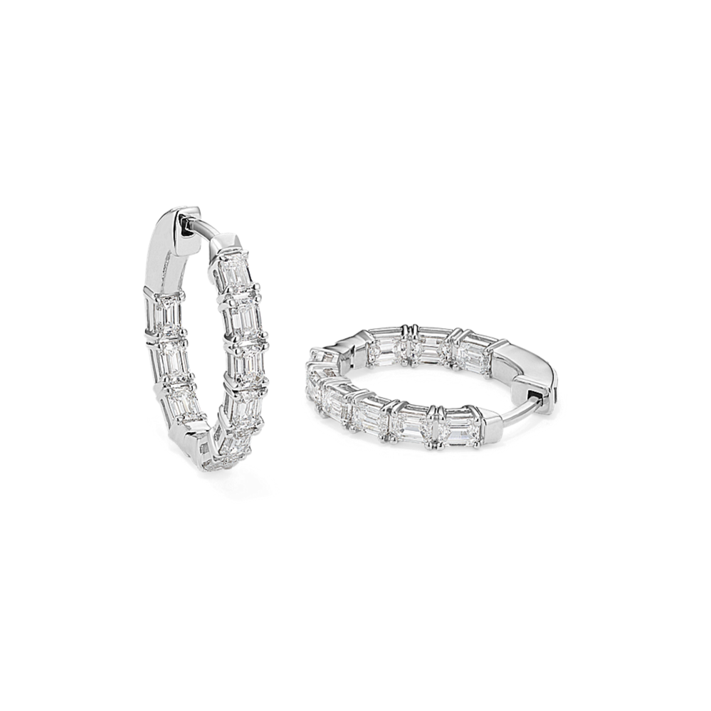 Dorothy Inside-Out 2 tcw Lab-Grown Diamond Hoops