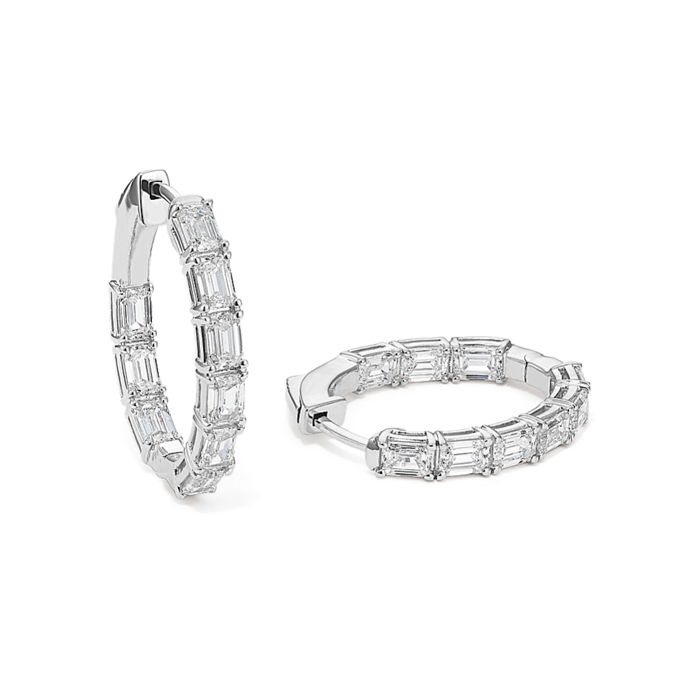 Dorothy Inside-Out 3 tcw Lab-Grown Diamond Hoops