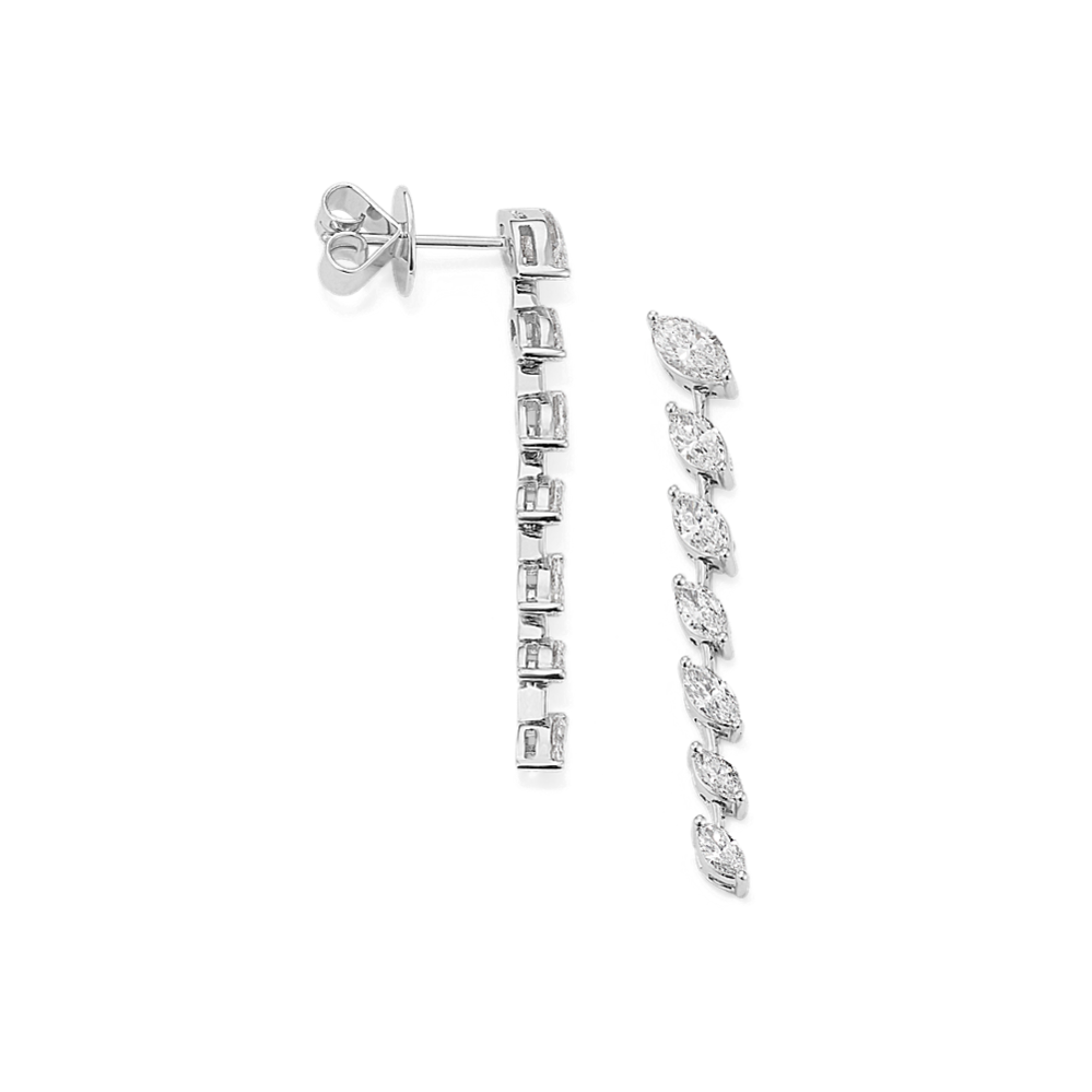 Marquise Lab-Grown Diamond Tennis Earrings