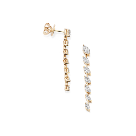 Marquise Lab-Grown Diamond Tennis Earrings