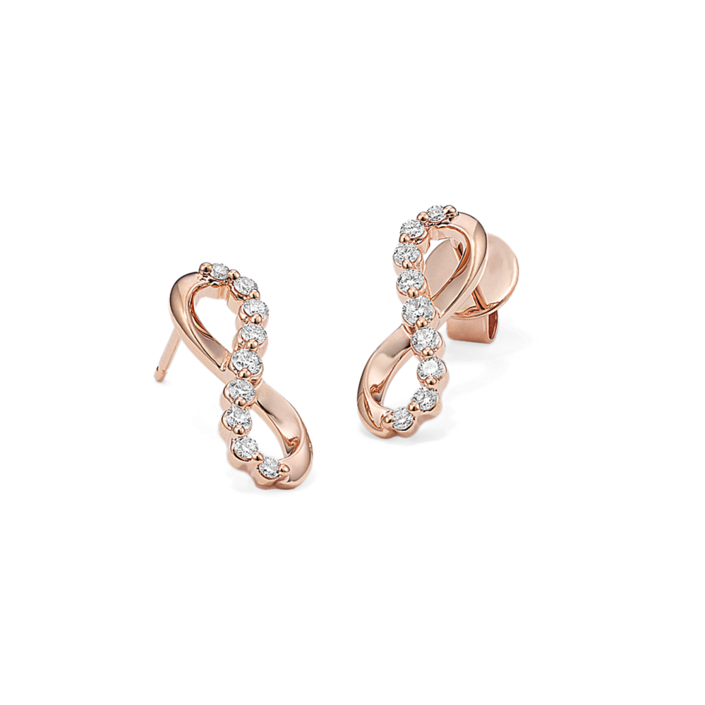 Lab-Grown Diamond Infinity Earrings