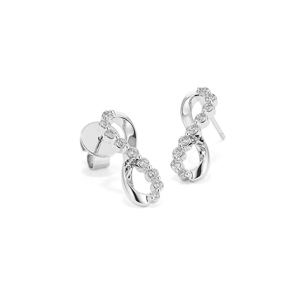 Lab-Grown Diamond Infinity Earrings