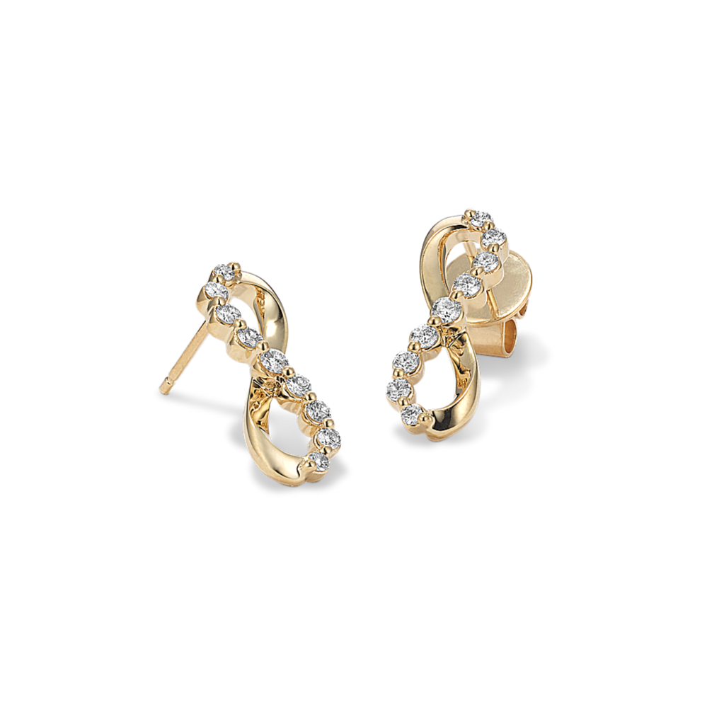Lab-Grown Diamond Infinity Earrings