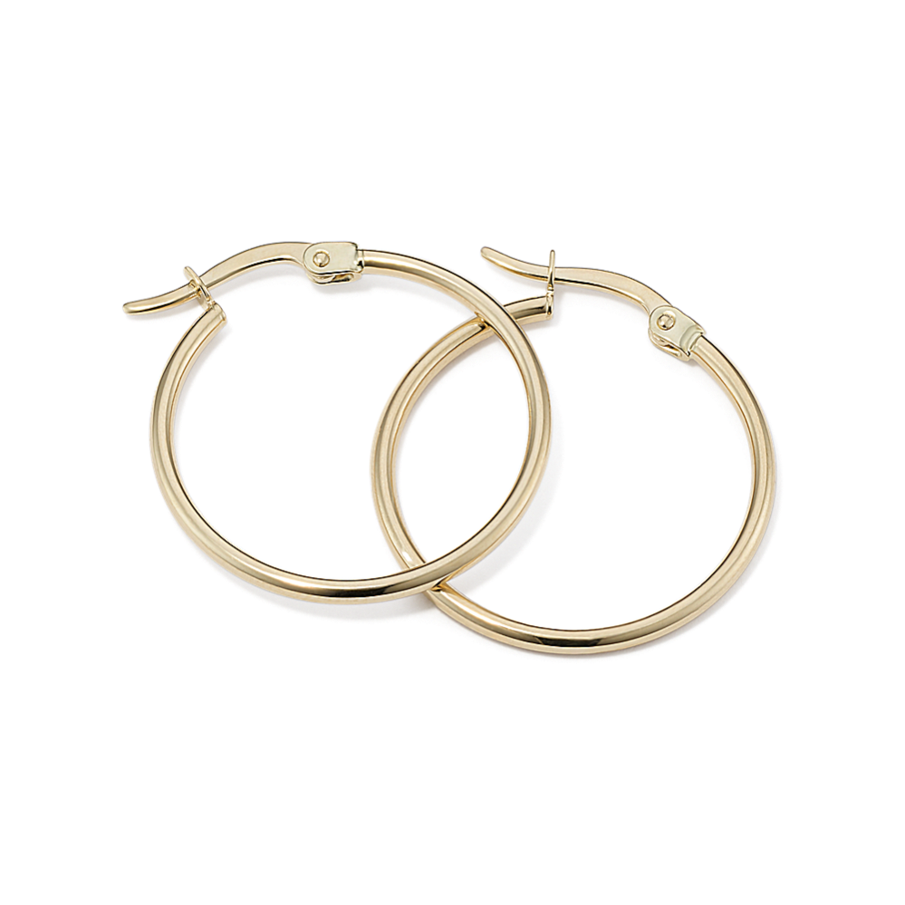 Daily Medium 14K Yellow Gold Hoops