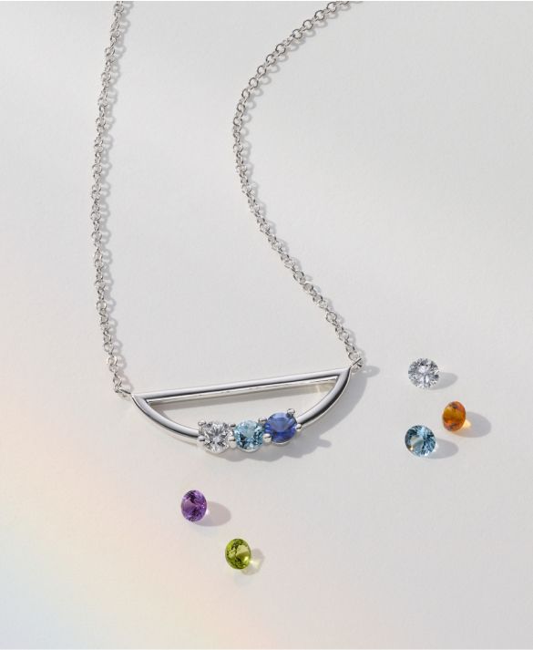 A pendant with multiple gemstones
