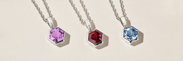 A collection of gemstone jewelry.