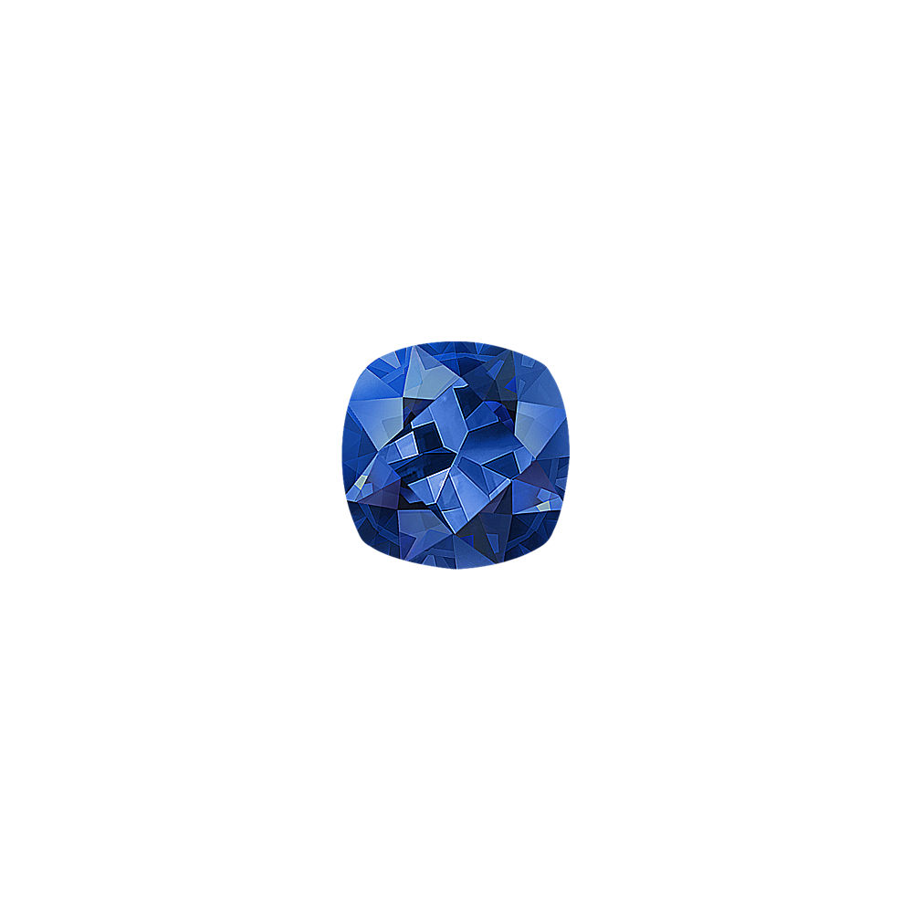 Square Cushion Cut Traditional Blue Natural Sapphire