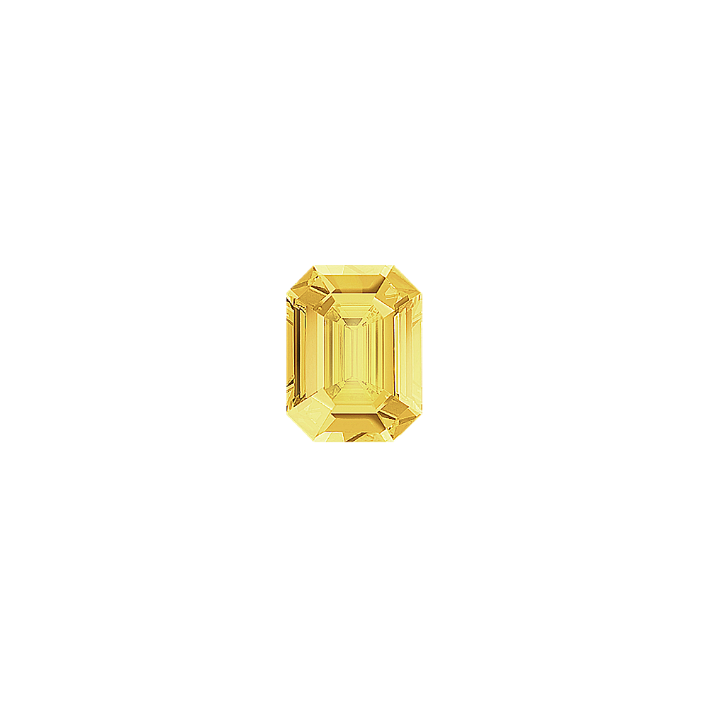 Yellow Emerald Cut Lab-Grown Diamond