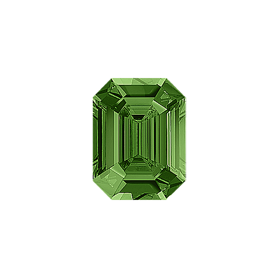 Emerald Cut Green Natural Sapphire