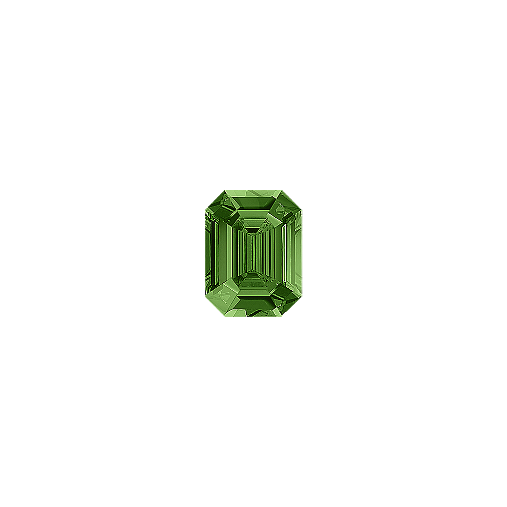 Emerald Cut Green Natural Sapphire