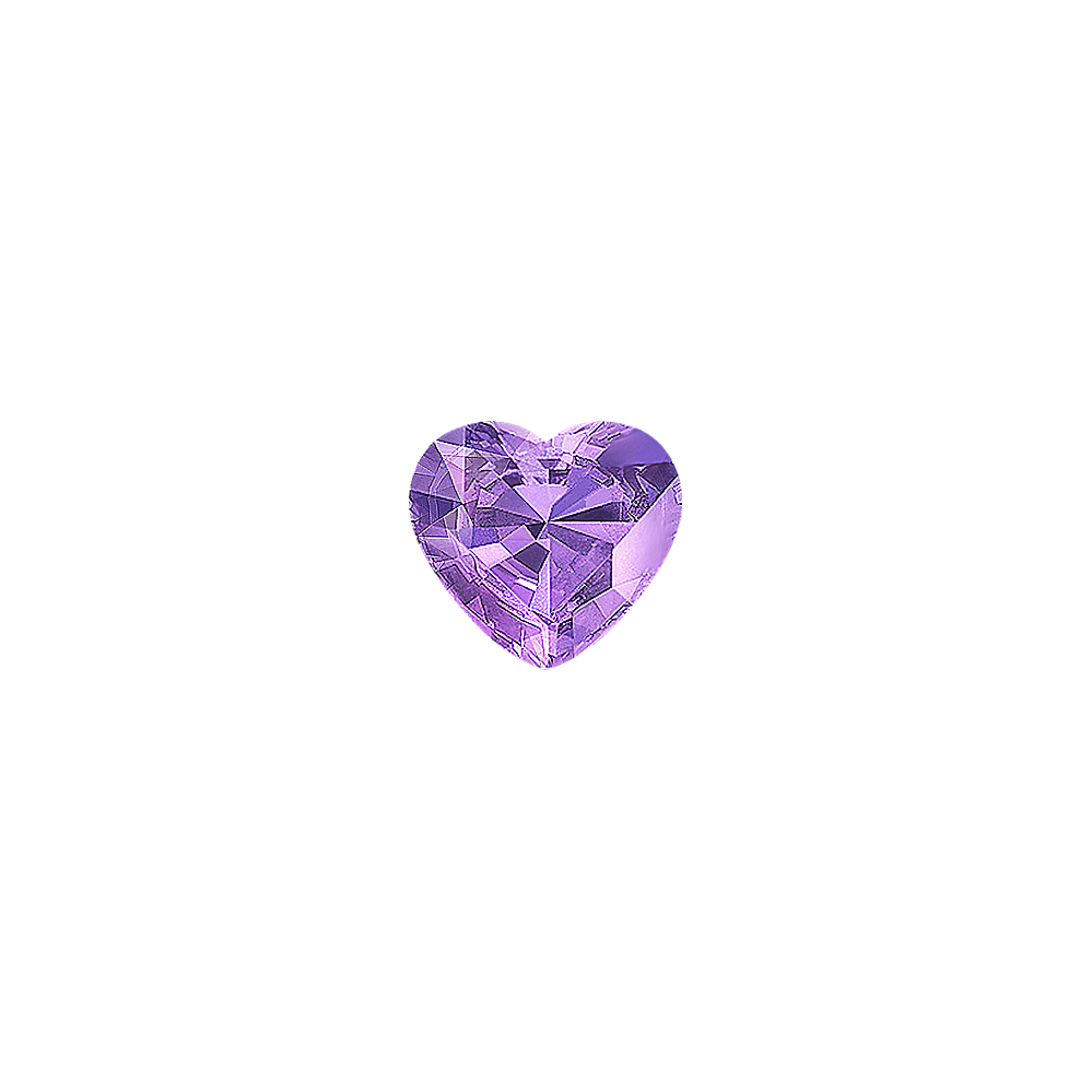 Heart Lavender Natural Sapphire