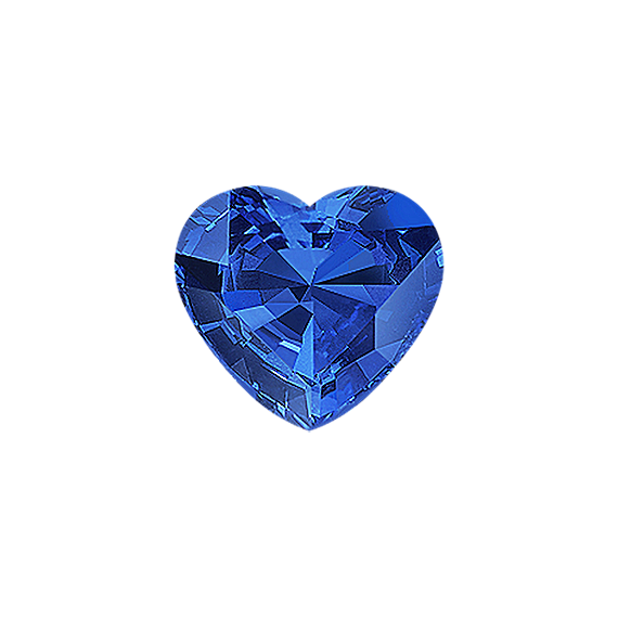 Heart Traditional Blue Natural Sapphire