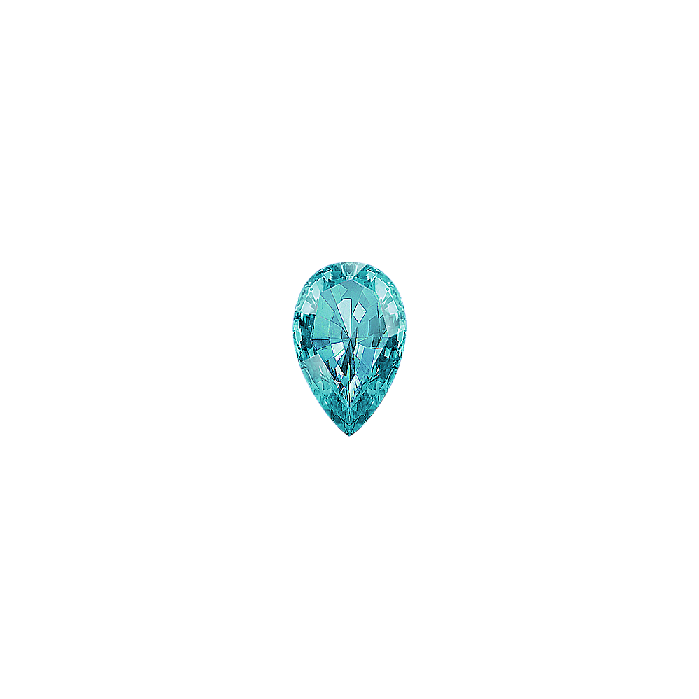 Pear Blue-Green Natural Sapphire