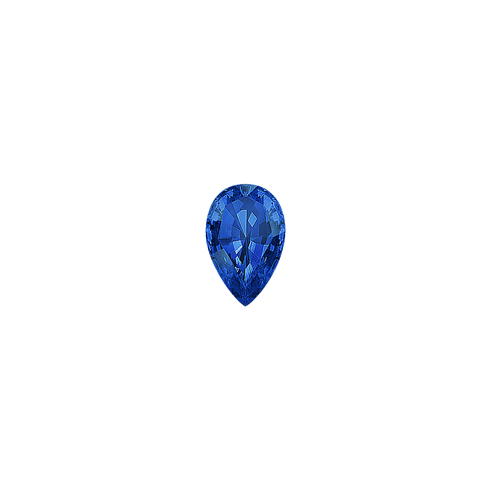 Pear Traditional Blue Natural Sapphire