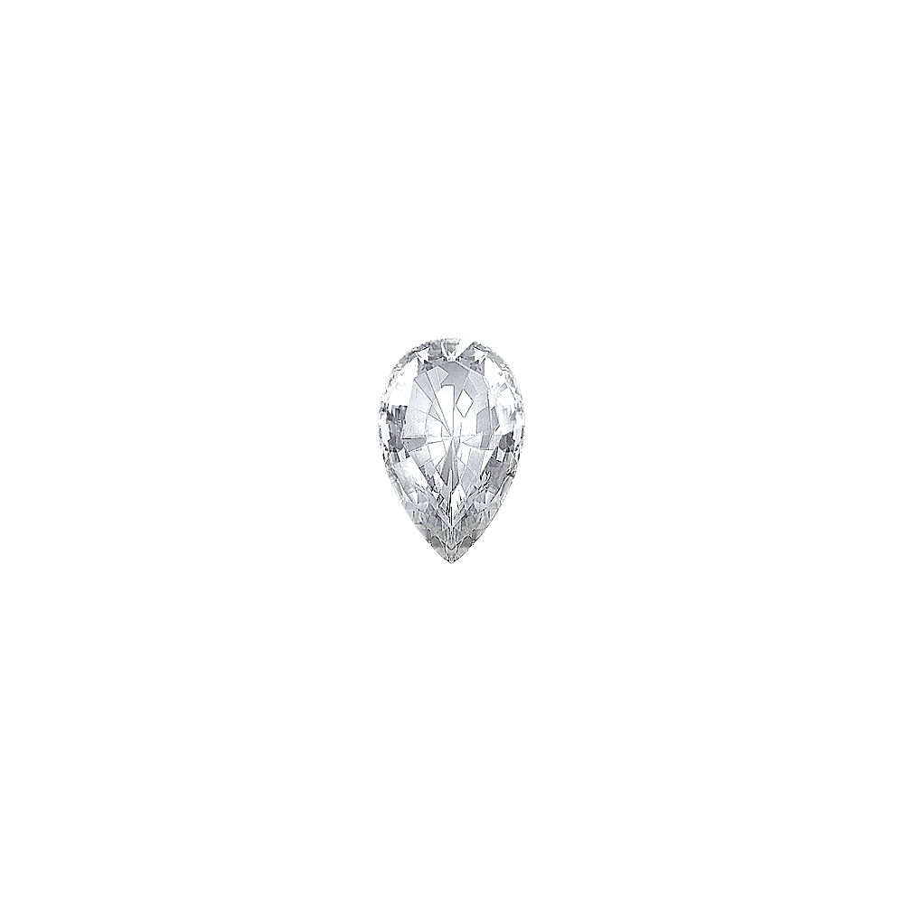 Pear White Natural Sapphire