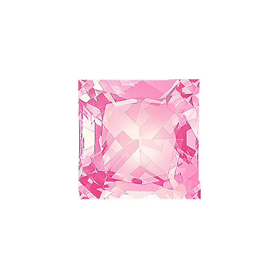 Princess Cut Pink Natural Sapphire
